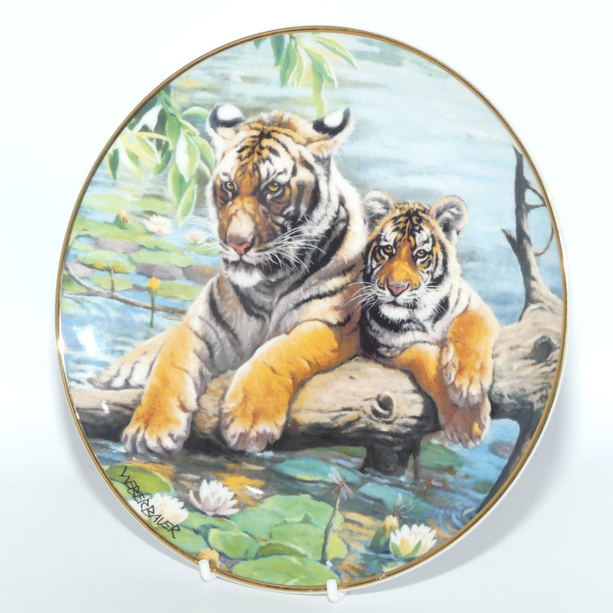 Royal Doulton Big Cats plate by Weberbauer | Water Logged
