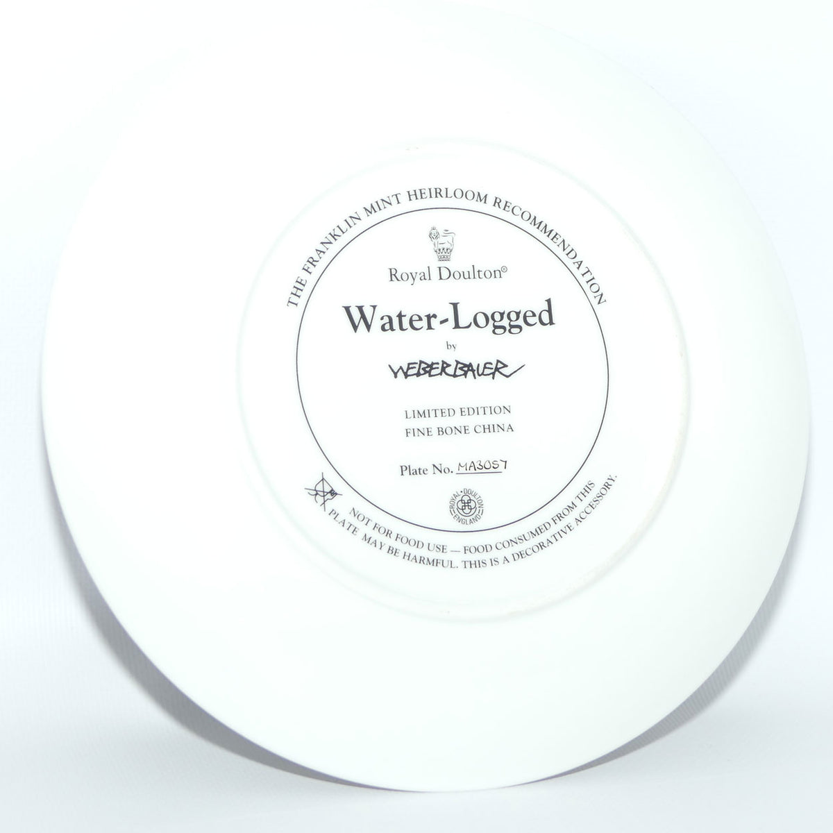 Royal Doulton Big Cats plate by Weberbauer | Water Logged