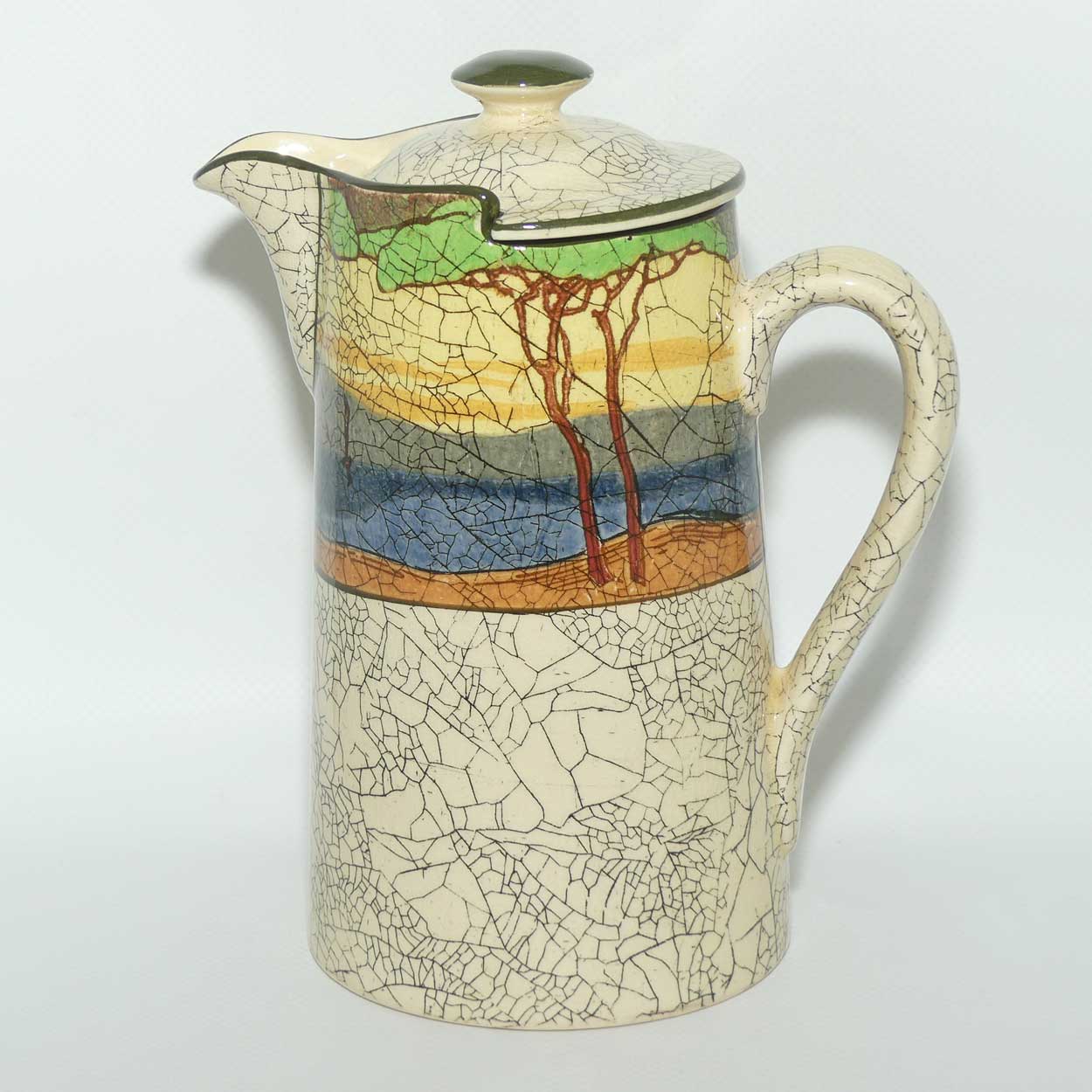 Royal Doulton Deadwood Crackle pattern New Barton shape water pot D3399