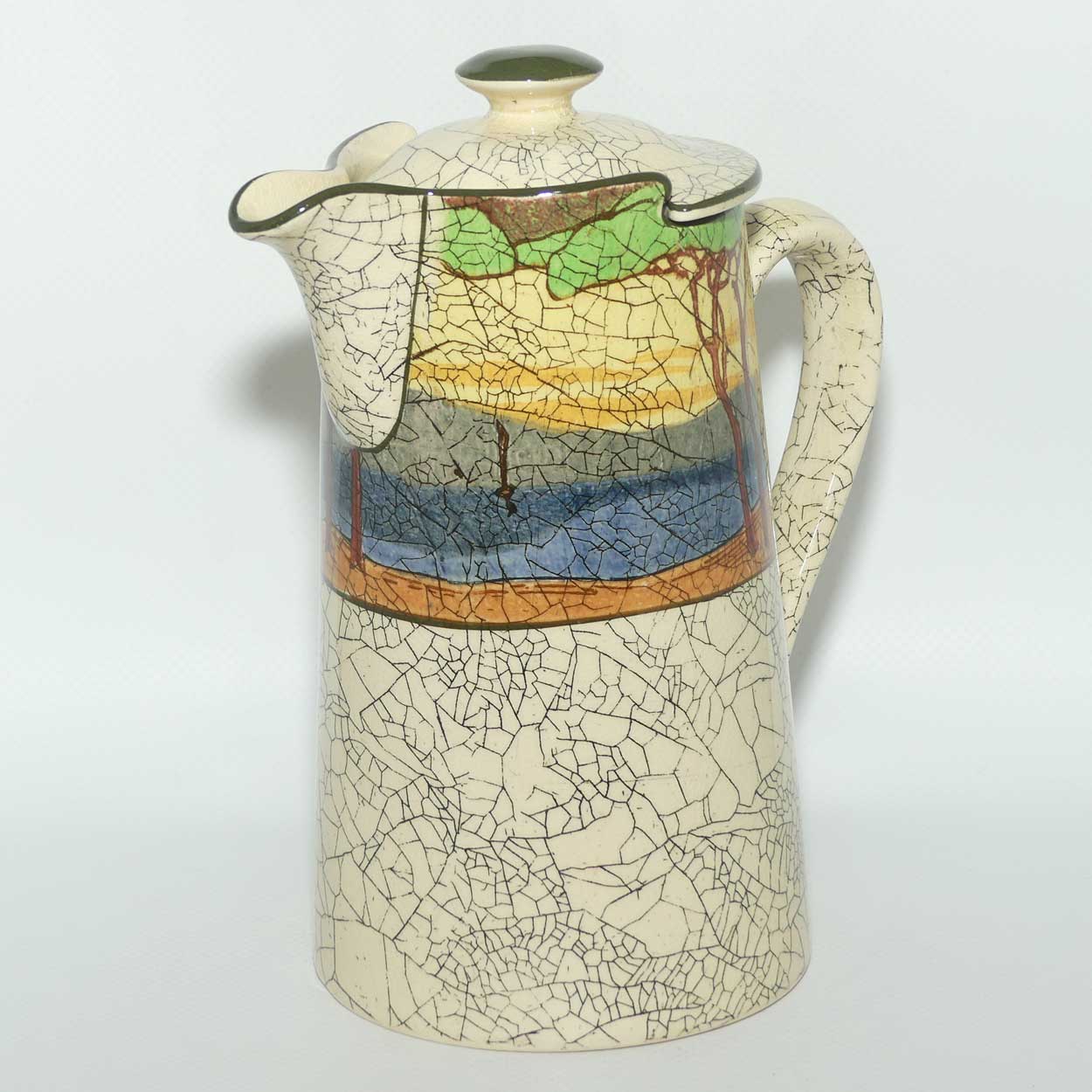 Royal Doulton Deadwood Crackle pattern New Barton shape water pot D3399
