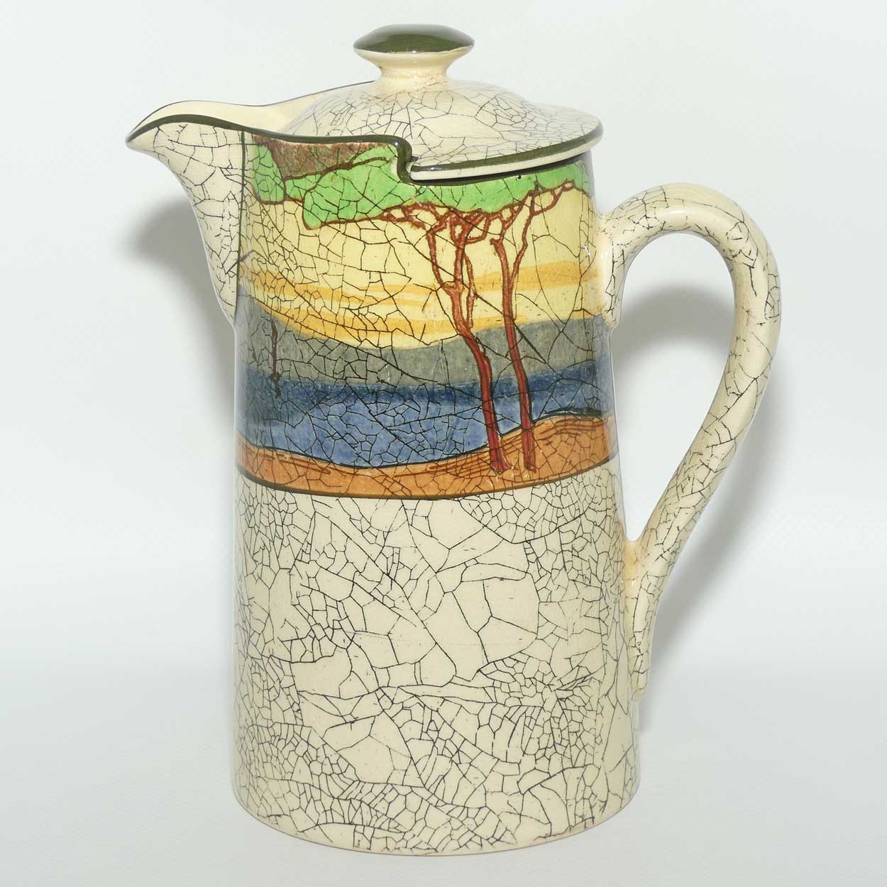 Royal Doulton Deadwood Crackle pattern New Barton shape water pot D3399