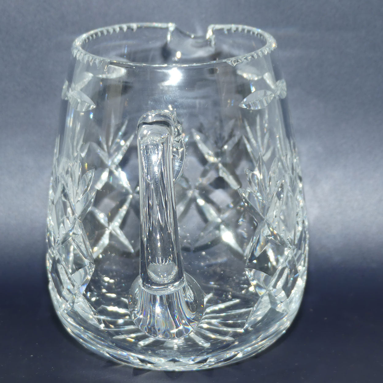 Webb Corbett Crystal | Fancy Diamond Cut Water Jug and 6 Glasses set