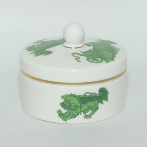 Wedgwood Bone China Chinese Tigers lidded trinket box