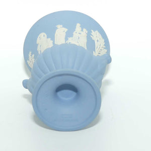 Wedgwood Jasper | White on Pale Blue | Maidens Campagna shape vase | #3