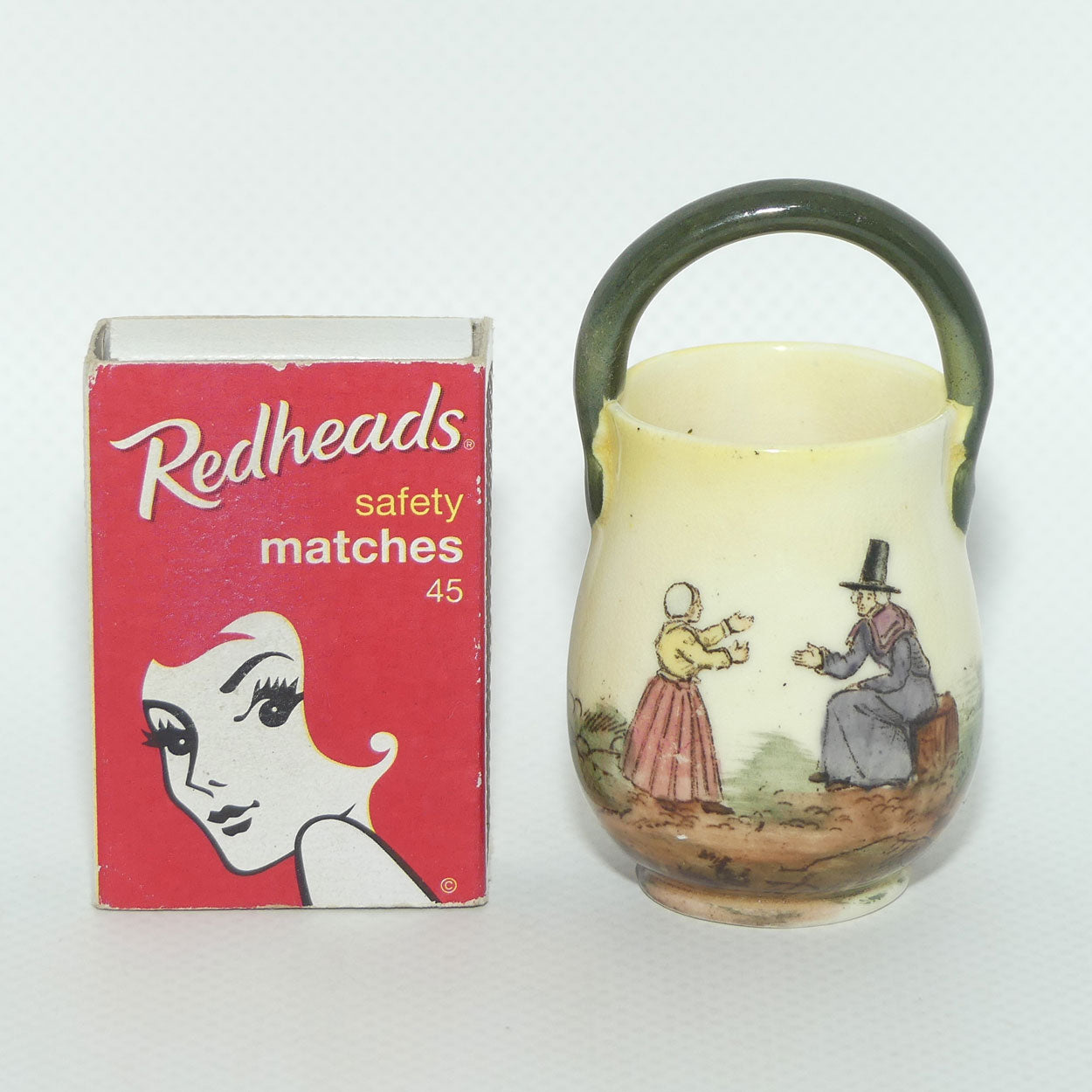 Royal Doulton Welsh miniature pail