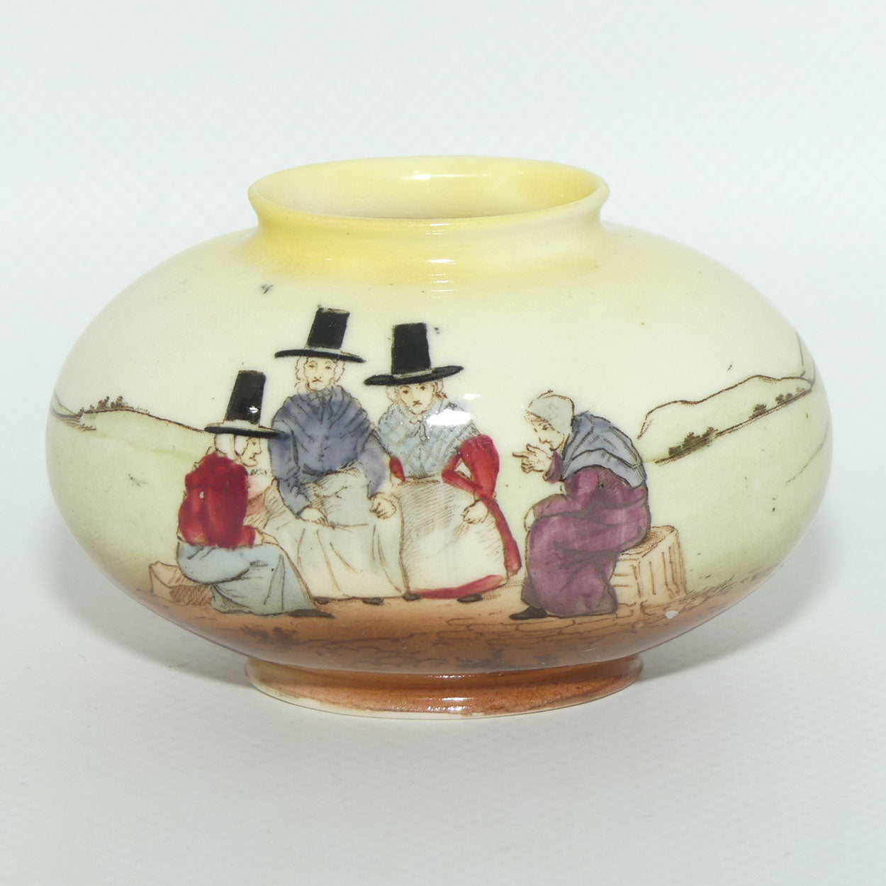 Royal Doulton Welsh miniature egg shape vase | #2