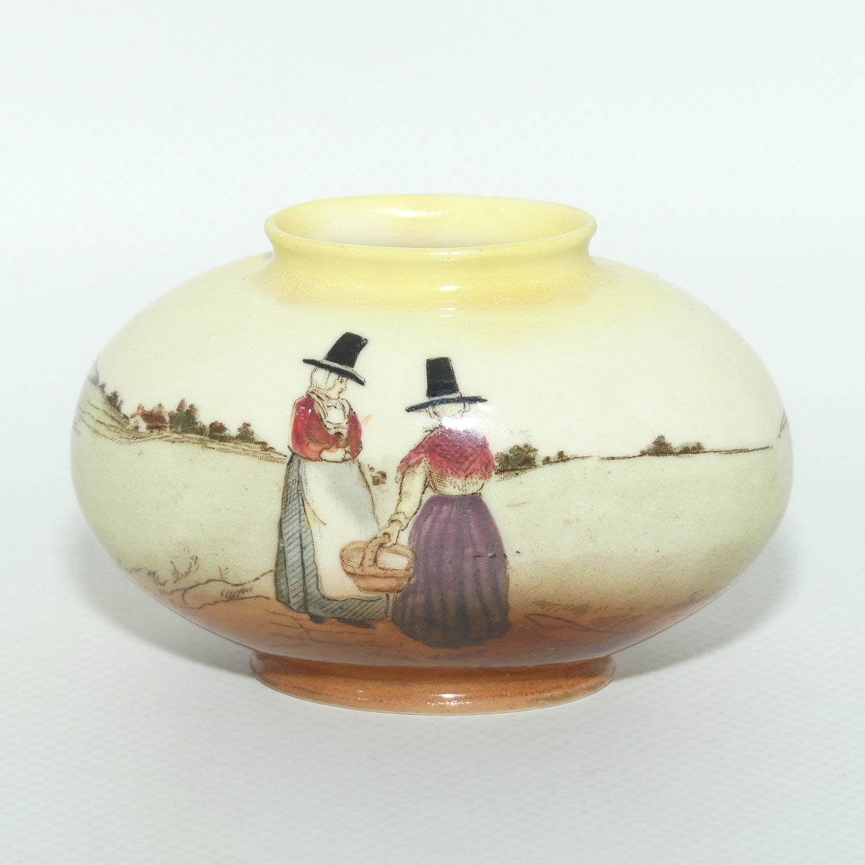 Royal Doulton Welsh miniature egg shape vase | #2