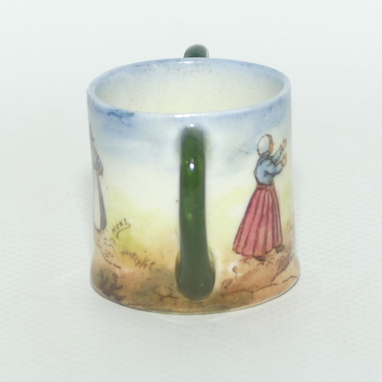Royal Doulton Welsh miniature twin handle loving cup
