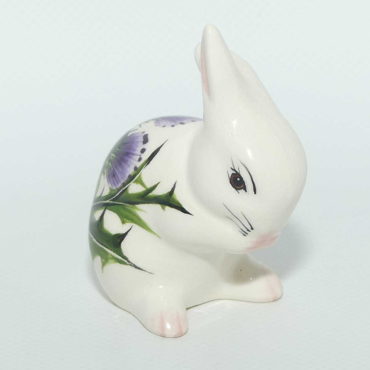 Wemyss | Griselda Hill Pottery Rabbit decorated with Scotch Thistle | #1