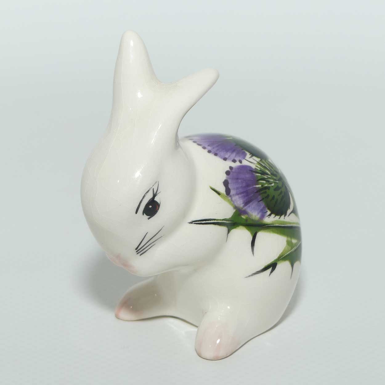 Wemyss | Griselda Hill Pottery Rabbit decorated with Scotch Thistle | #1