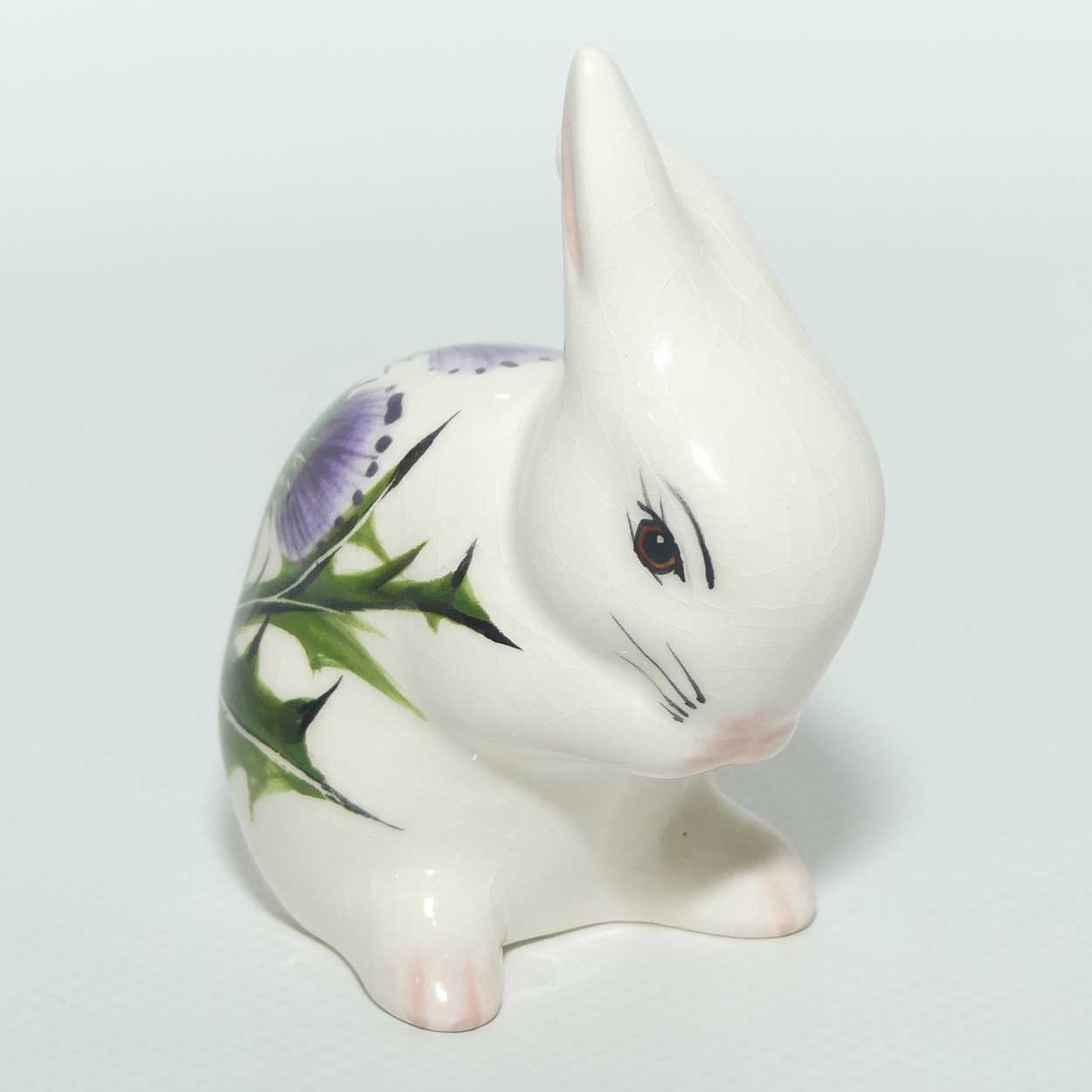 Wemyss | Griselda Hill Pottery Rabbit decorated with Scotch Thistle | #1