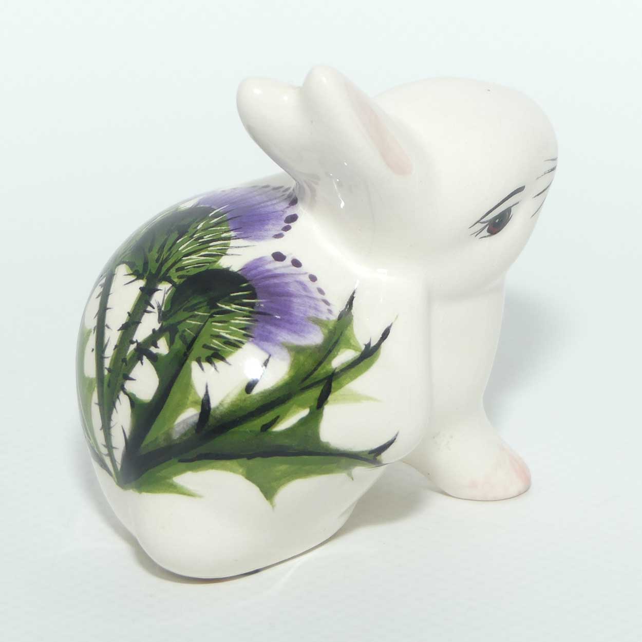 Wemyss | Griselda Hill Pottery Rabbit decorated with Scotch Thistle | #2