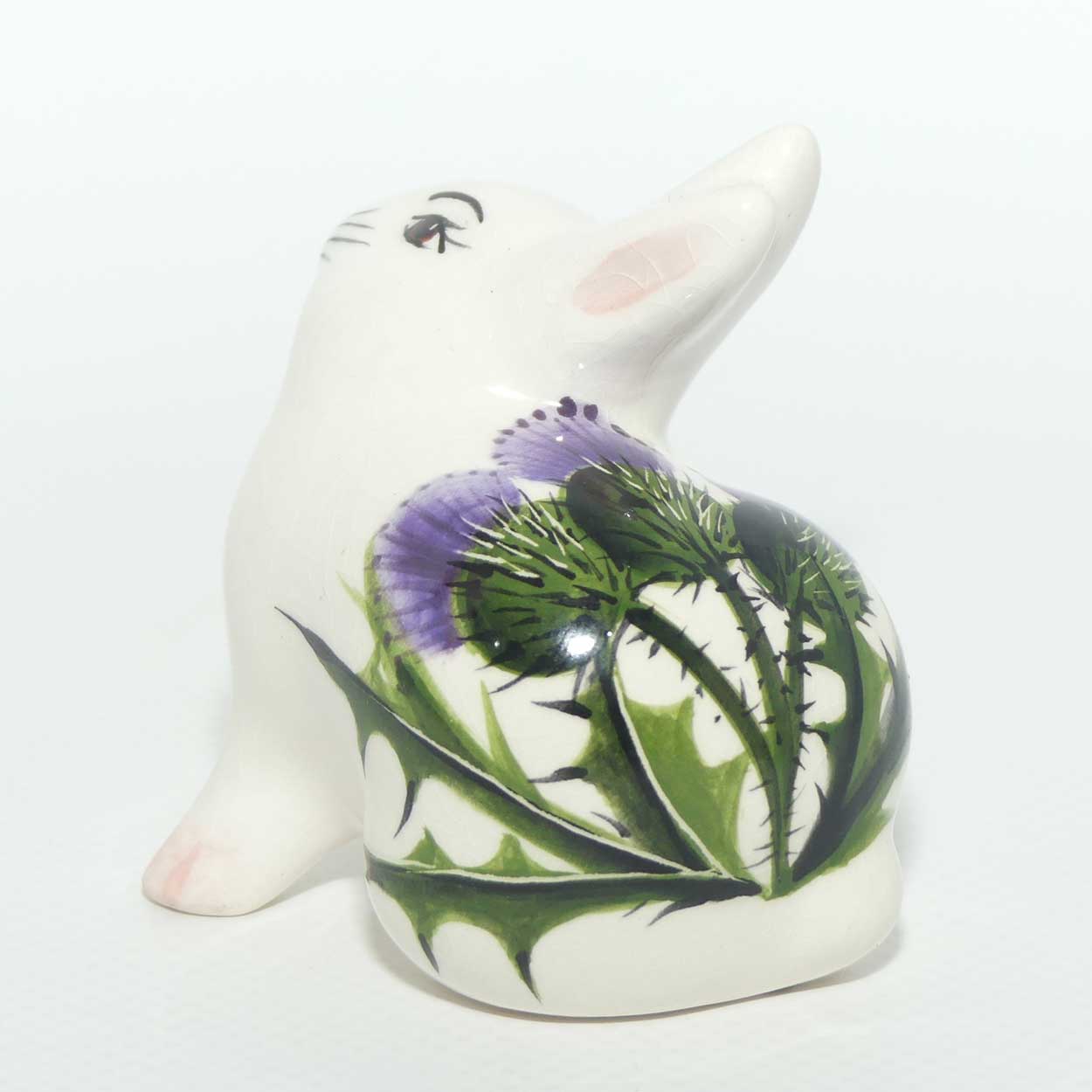 Wemyss | Griselda Hill Pottery Rabbit decorated with Scotch Thistle | #2