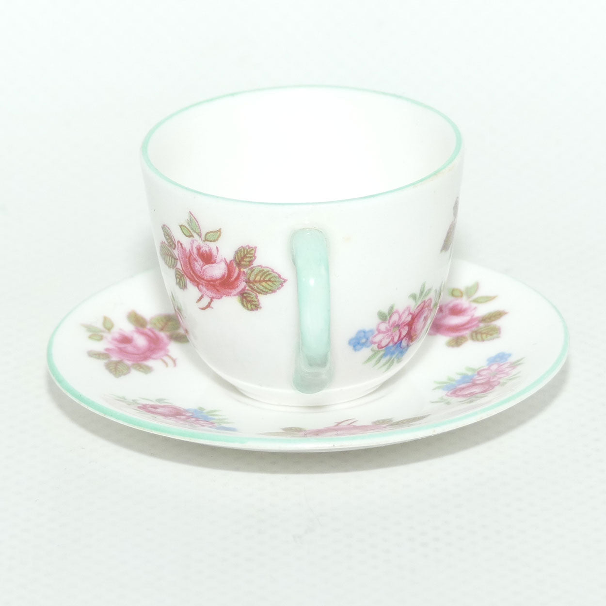 Shelley Westminster shape miniature Rosebud duo