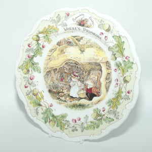 Royal Doulton Brambly Hedge Giftware | Primrose's Adventure series | Where's Primrose plate | 21cm