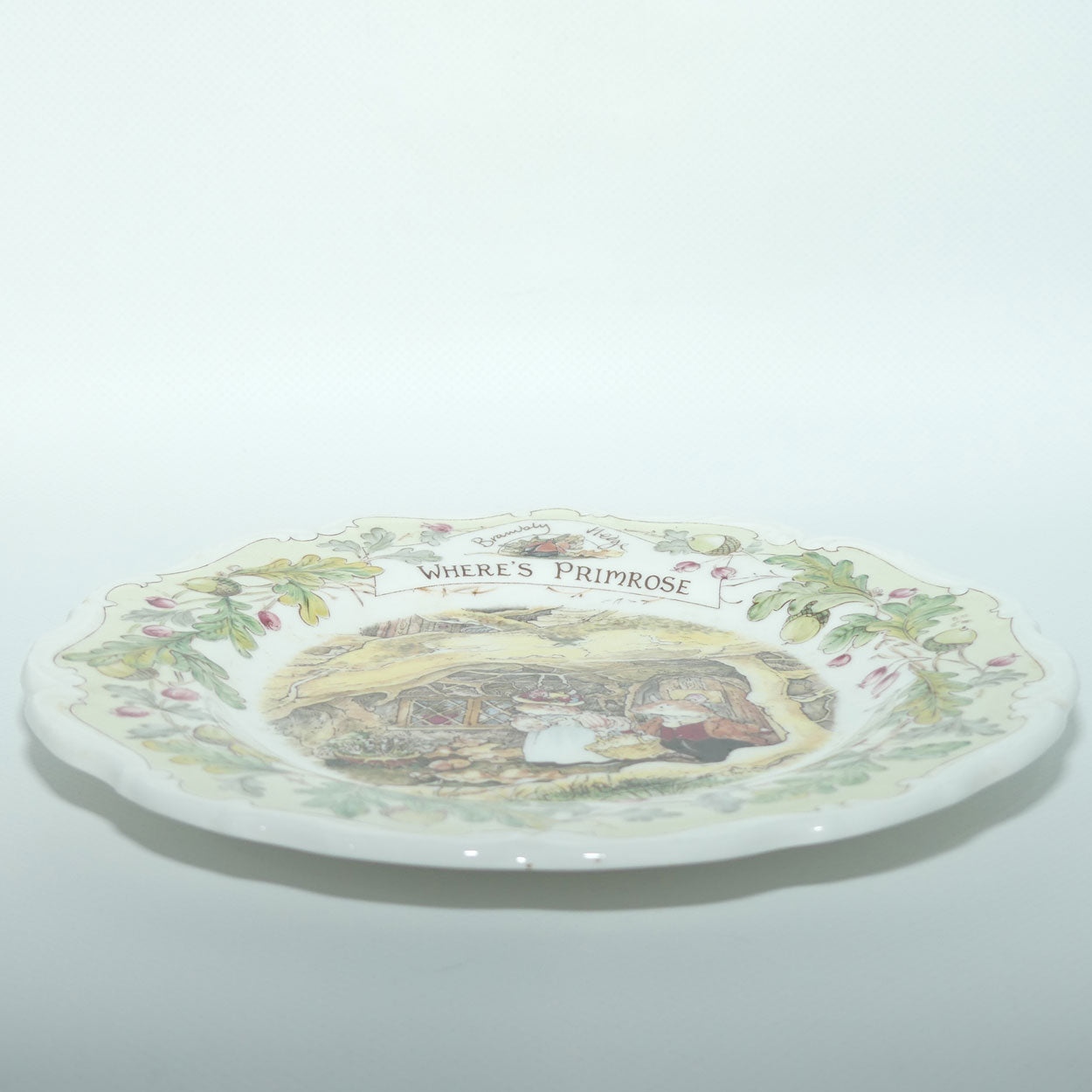 Royal Doulton Brambly Hedge Giftware | Primrose's Adventure series | Where's Primrose plate | 21cm