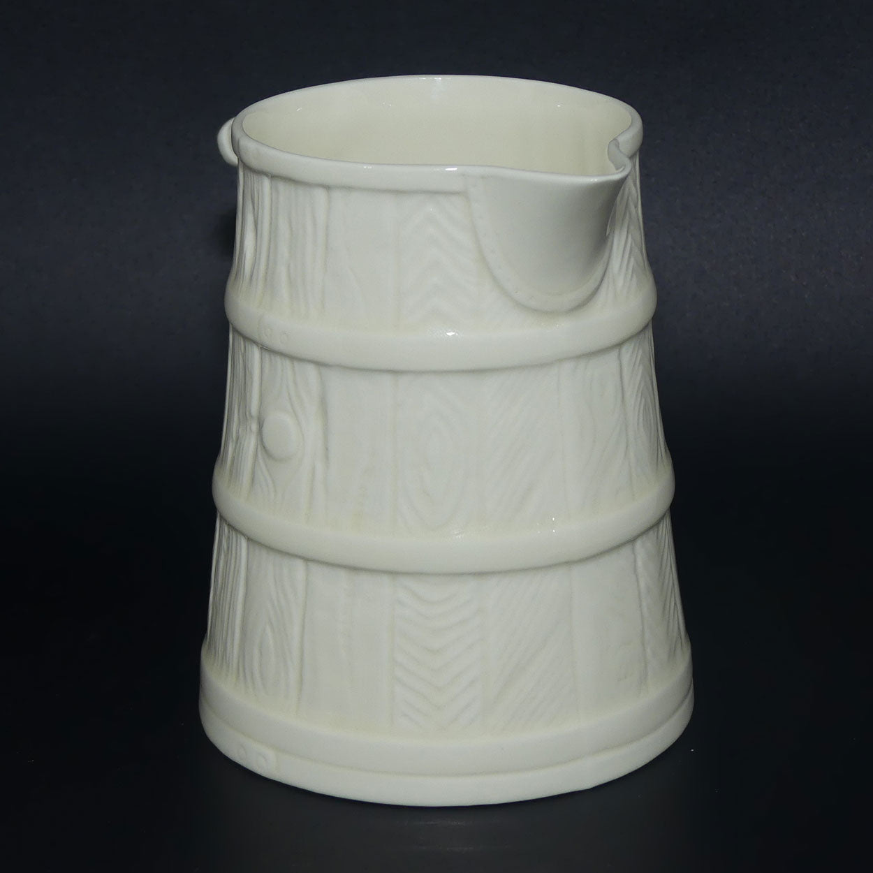 Royal Worcester Wooden Barrel jug | Cream