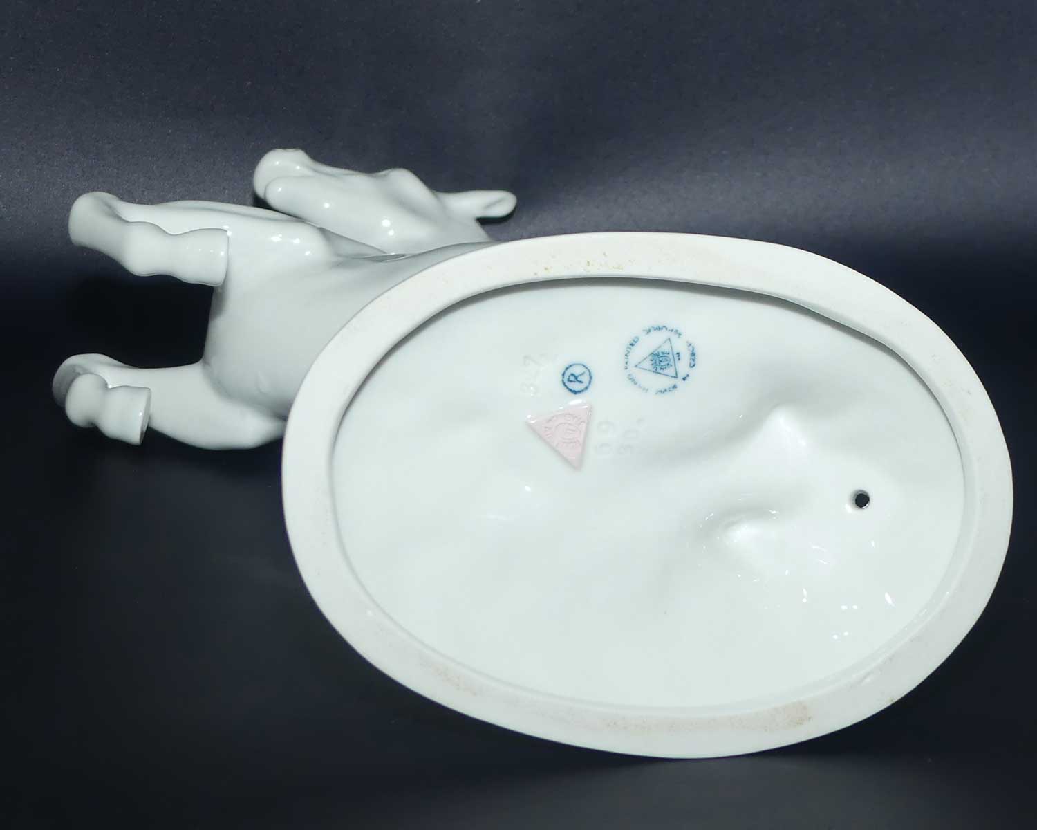 Royal Dux Bohemia Rearing Horse | White