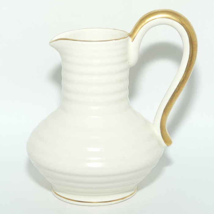 Crown Devon classical White and Gilt jug