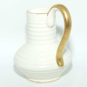 Crown Devon classical White and Gilt jug