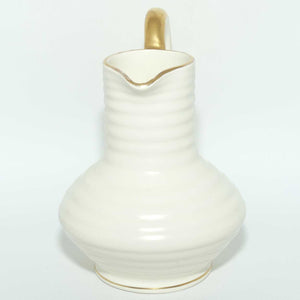 Crown Devon classical White and Gilt jug