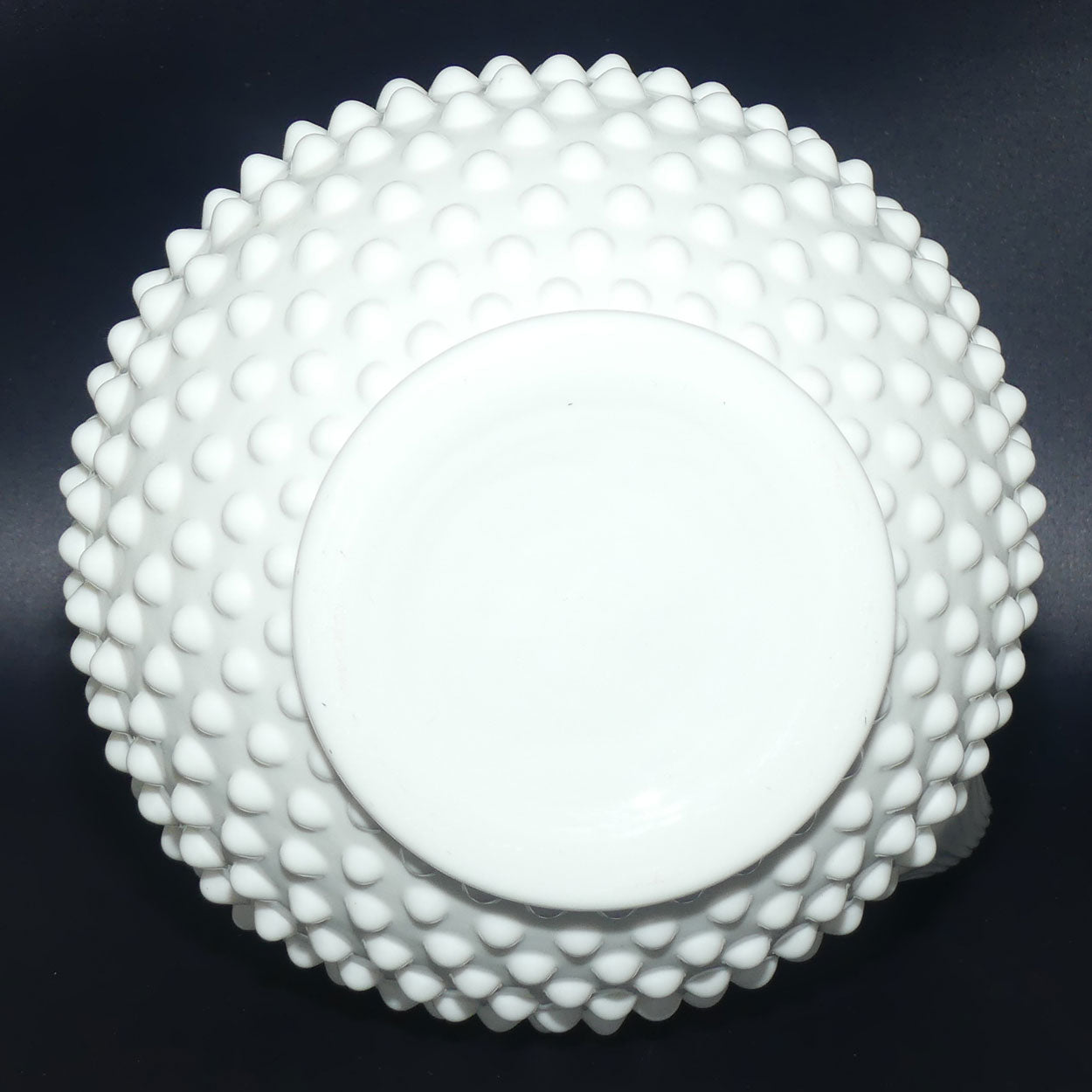 Vintage White Hobnail Fenton jug