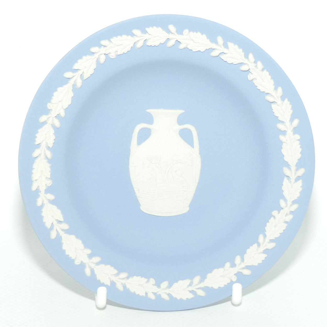 Wedgwood Jasper | White on Pale Blue | Portland vase mini plate | plate only