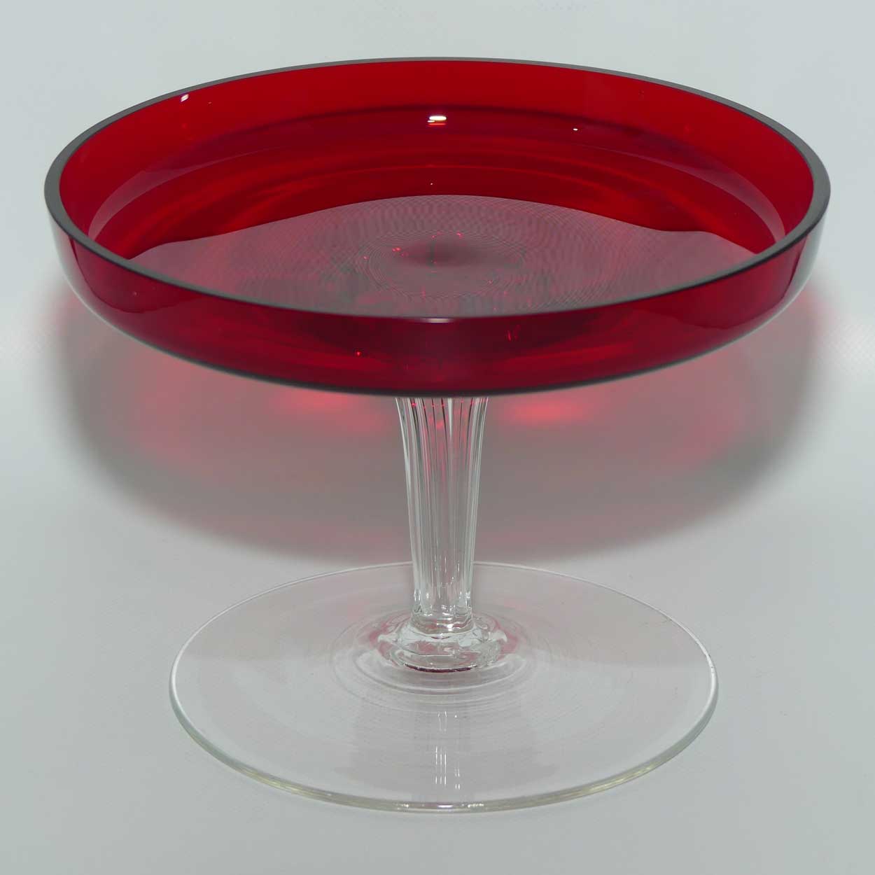 Whitefriars Ruby Glass comport