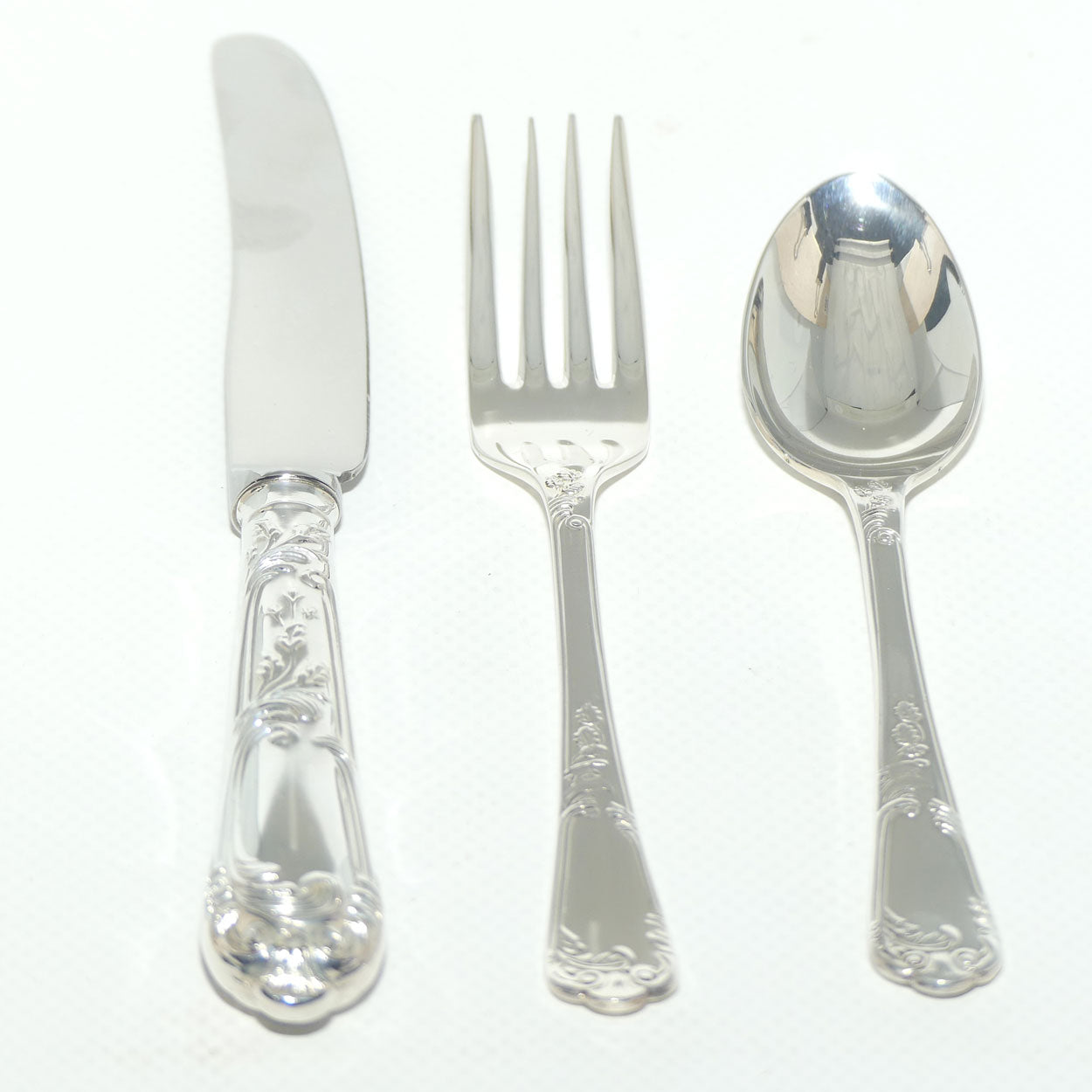 Boxed 3 piece Silver Plate Christening Set | Whitehill Silver Plate