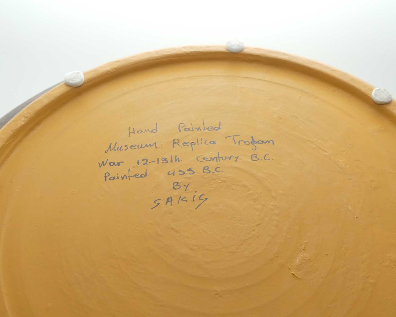 Superb Greek replica Lidded Pot 455BC by Sakis | Depicts Trojan war