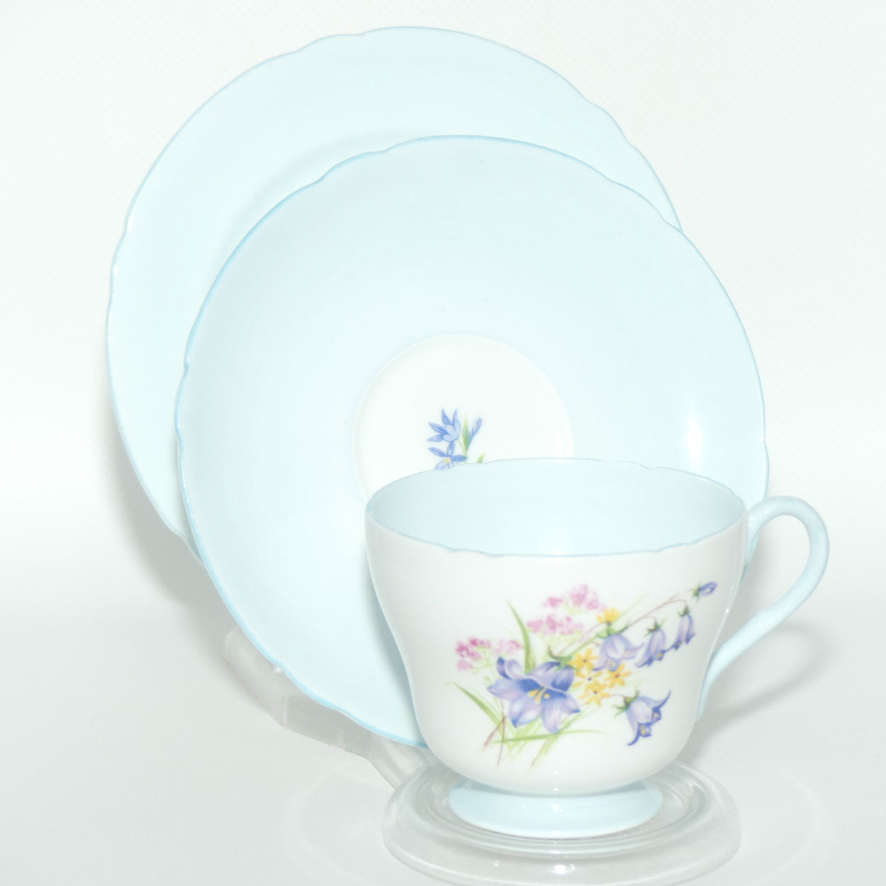 Shelley Richmond shape Wildflowers trio | Interior Blue wash