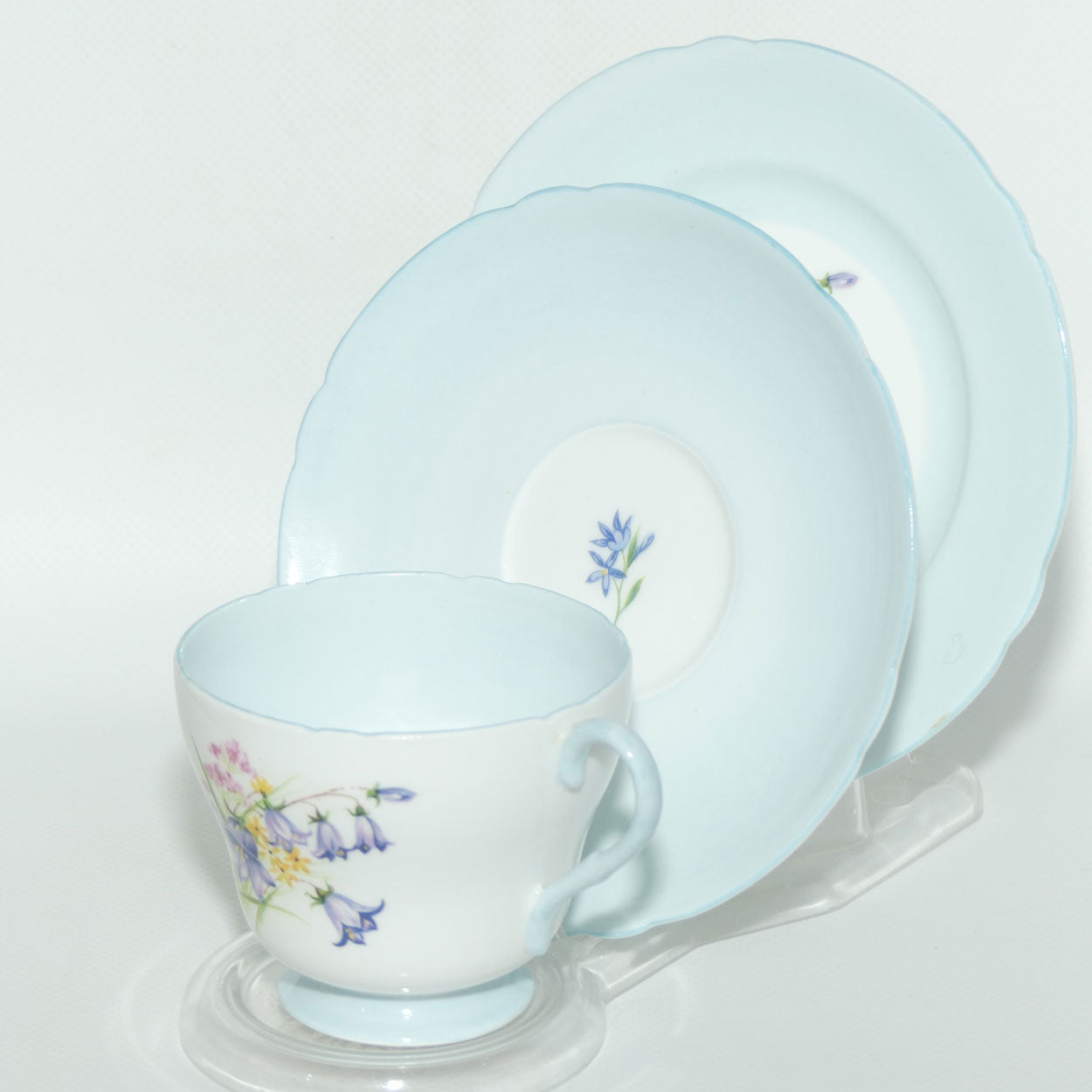 Shelley Richmond shape Wildflowers trio | Interior Blue wash