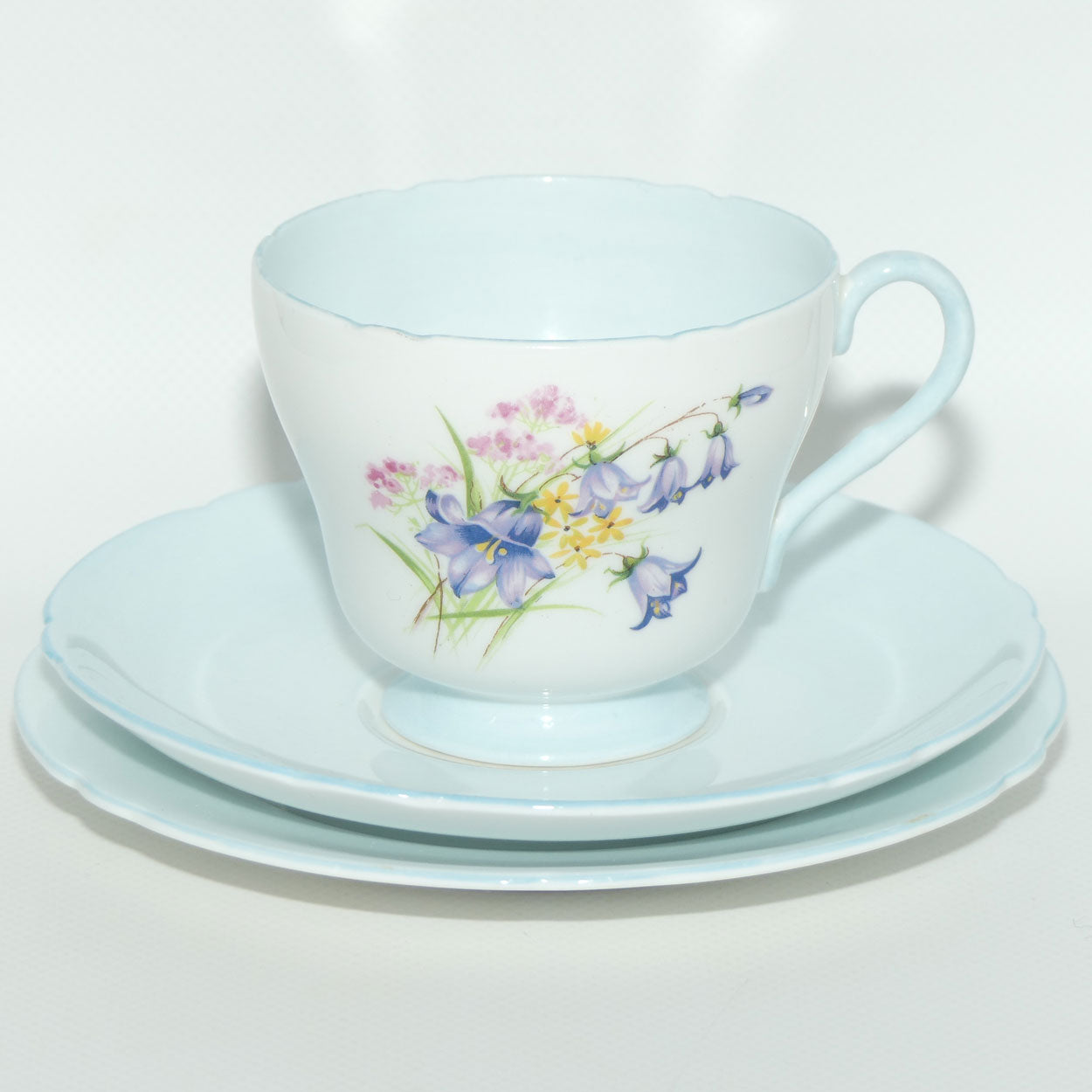Shelley Richmond shape Wildflowers trio | Interior Blue wash