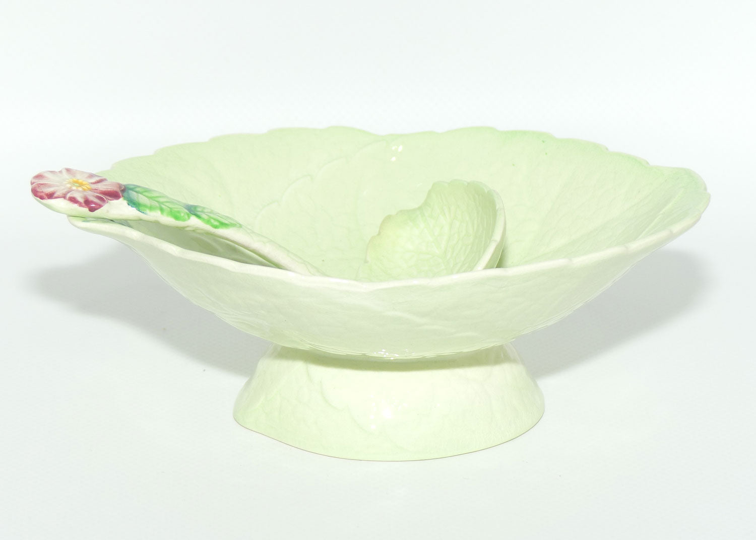 Carlton Ware Wild Rose pattern small footed comport and ladle spoon