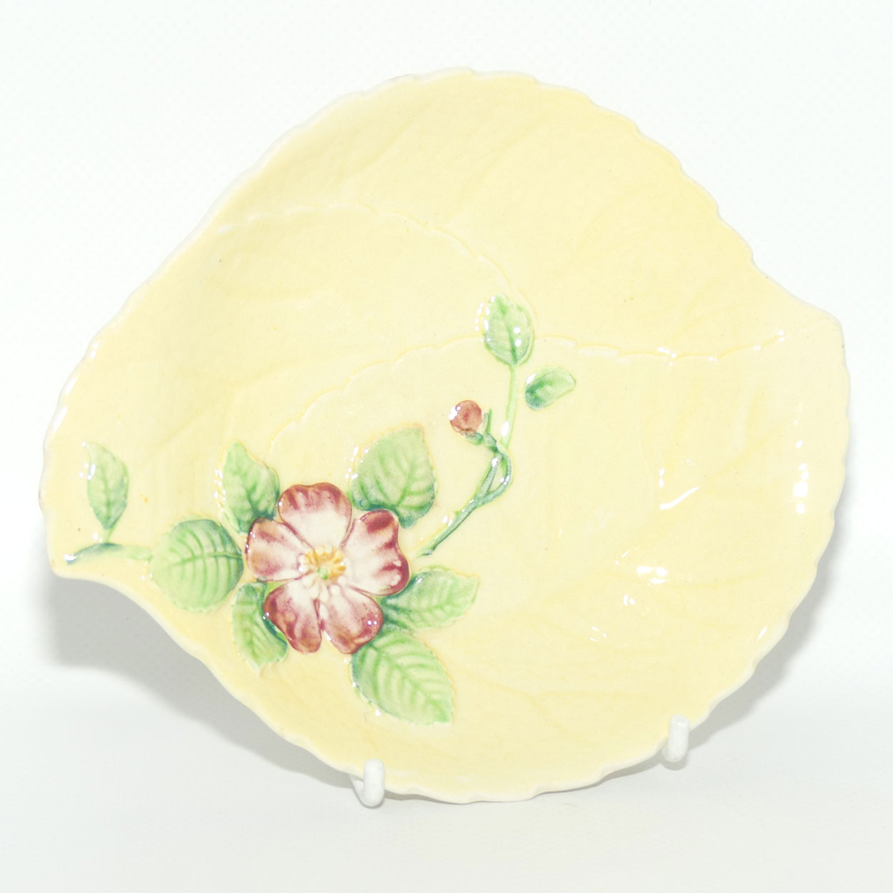 Carlton Ware Wild Rose pattern dish | #1 | Yellow Ground | 15cm diam