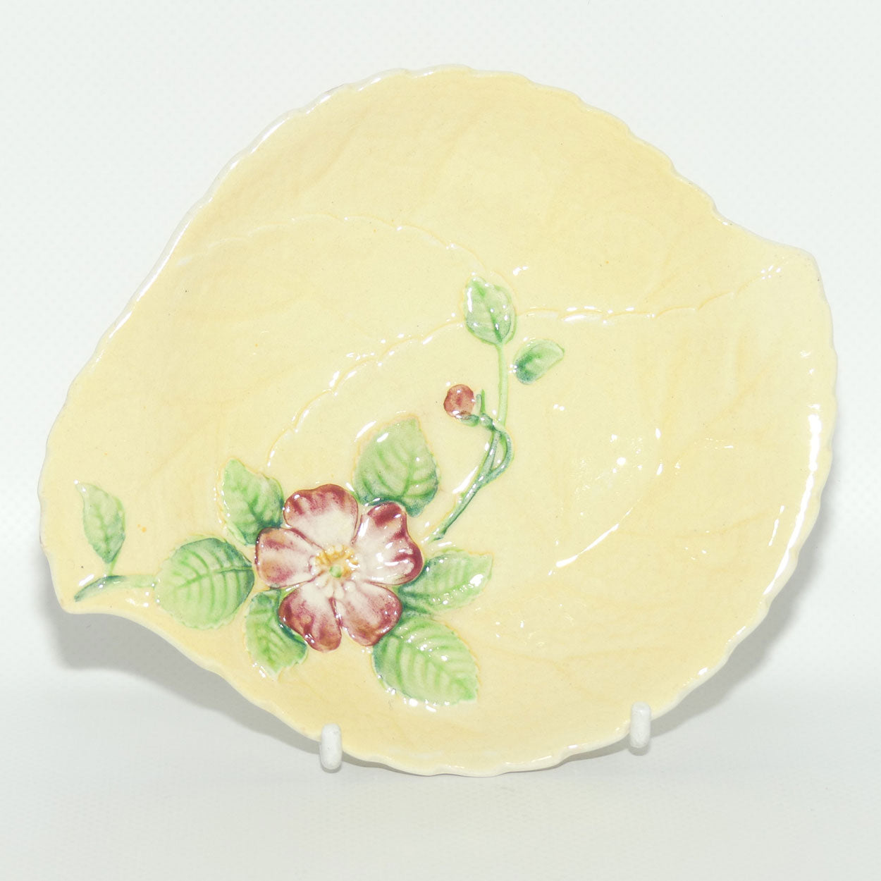Carlton Ware Wild Rose pattern dish | #1 | Yellow Ground | 15cm diam