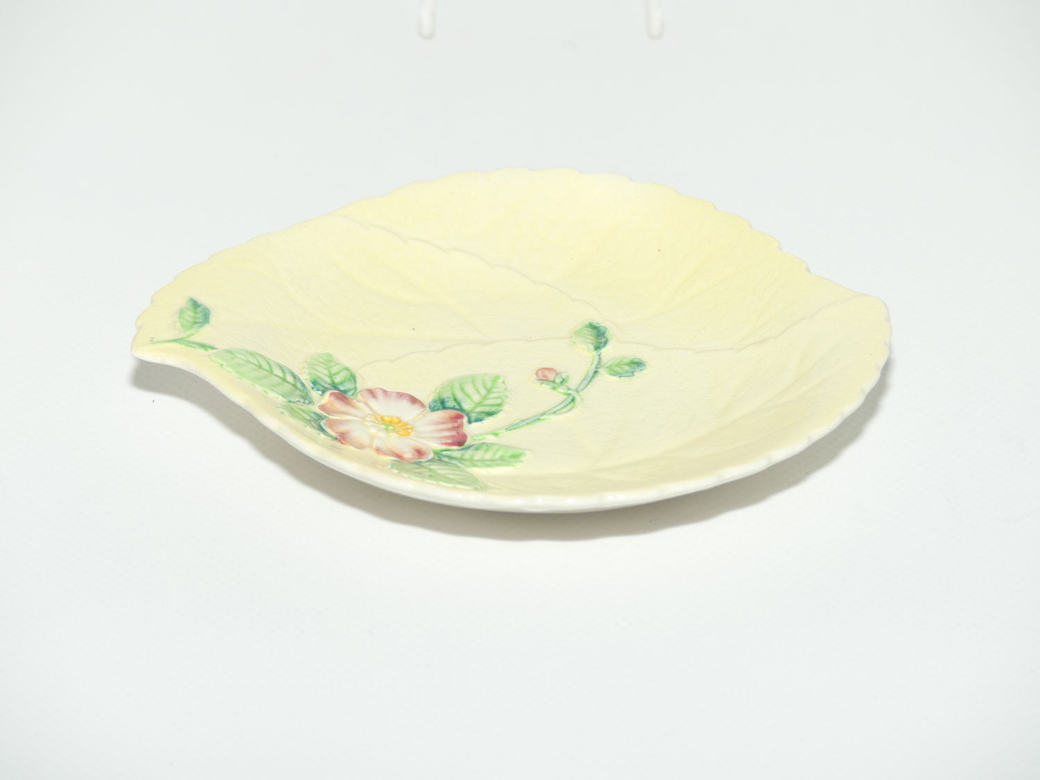 Carlton Ware Wild Rose pattern dish | #2 | Light Yellow Ground | 15cm diam