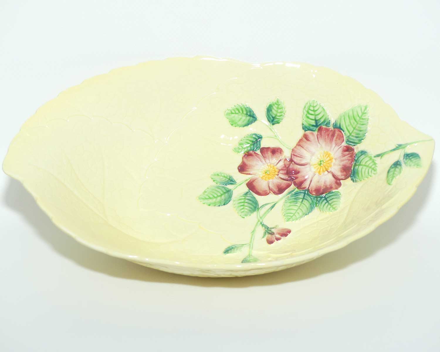 Carlton Ware Wild Rose on Yellow leaf bowl | 2116/2 | 27.5cms