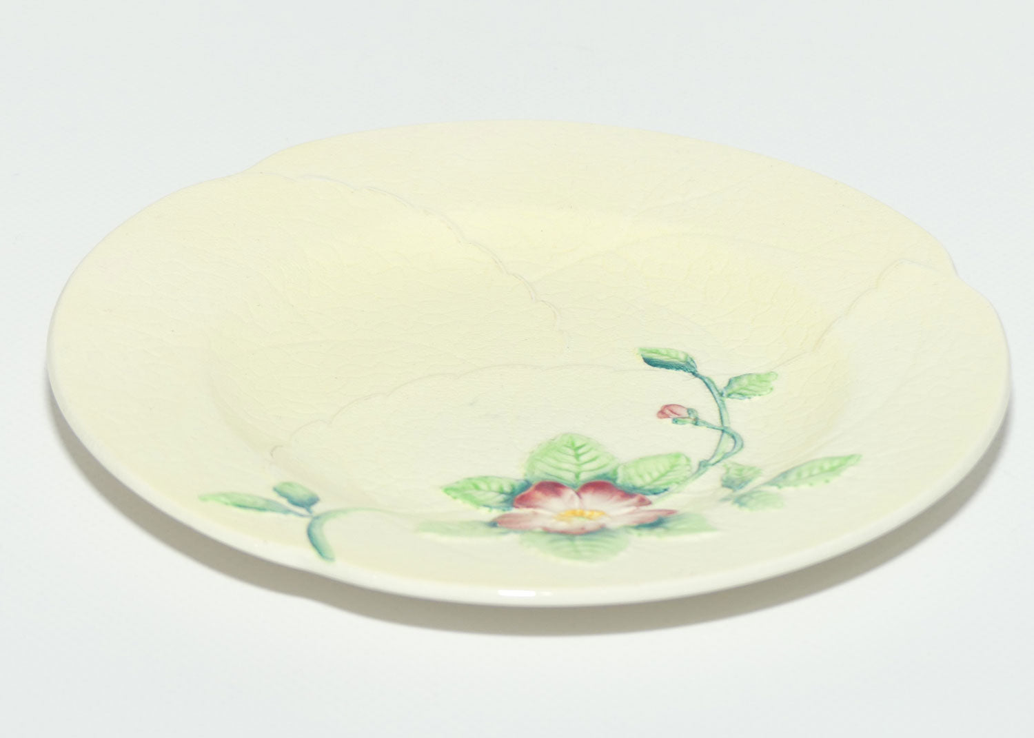 Carlton Ware Wild Rose pattern plate | Yellow Ground | 17cm diam