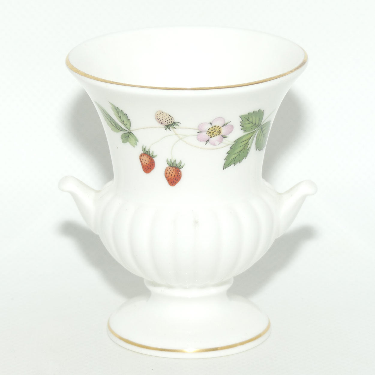 Wedgwood Bone China Wild Strawberry small Campagna vase