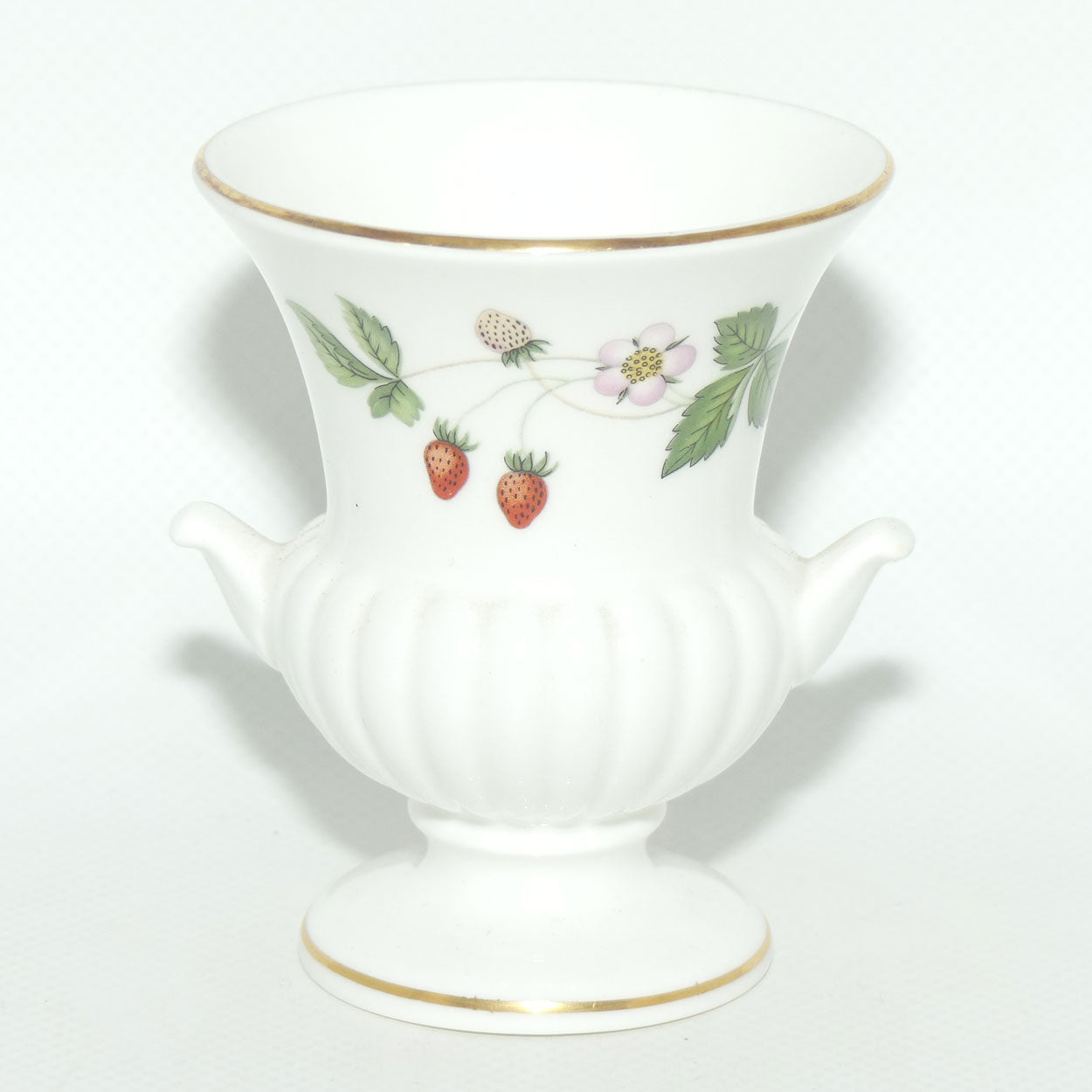 Wedgwood Bone China Wild Strawberry small Campagna vase