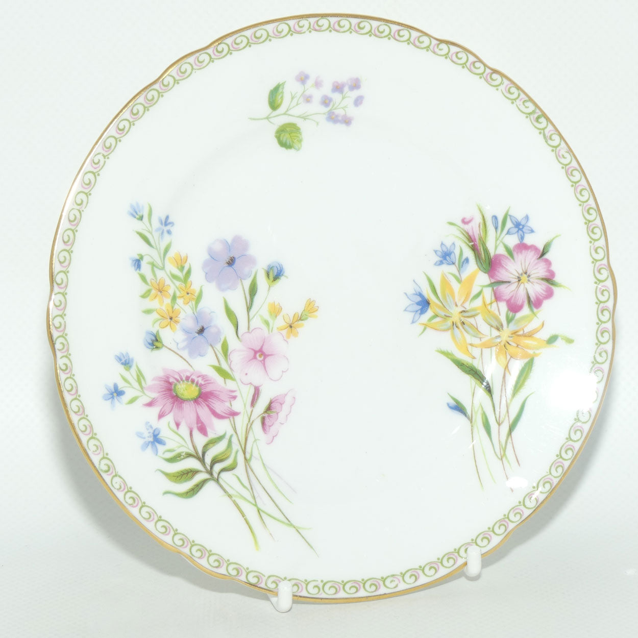 Shelley Henley shape Wildflowers pattern trio | Fancy edge border | Z13686