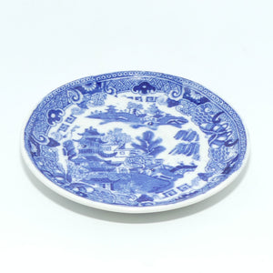 W Ridgways Semi China Old Willow pattern coffee duo 