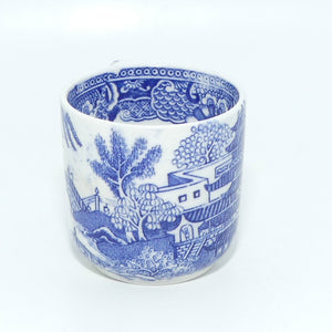 W Ridgways Semi China Old Willow pattern coffee duo 