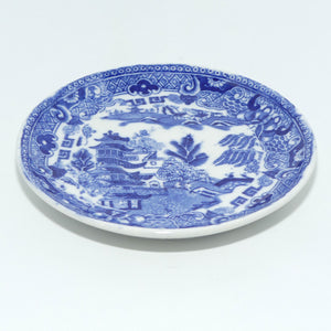 W Ridgways Semi China Old Willow pattern coffee duo