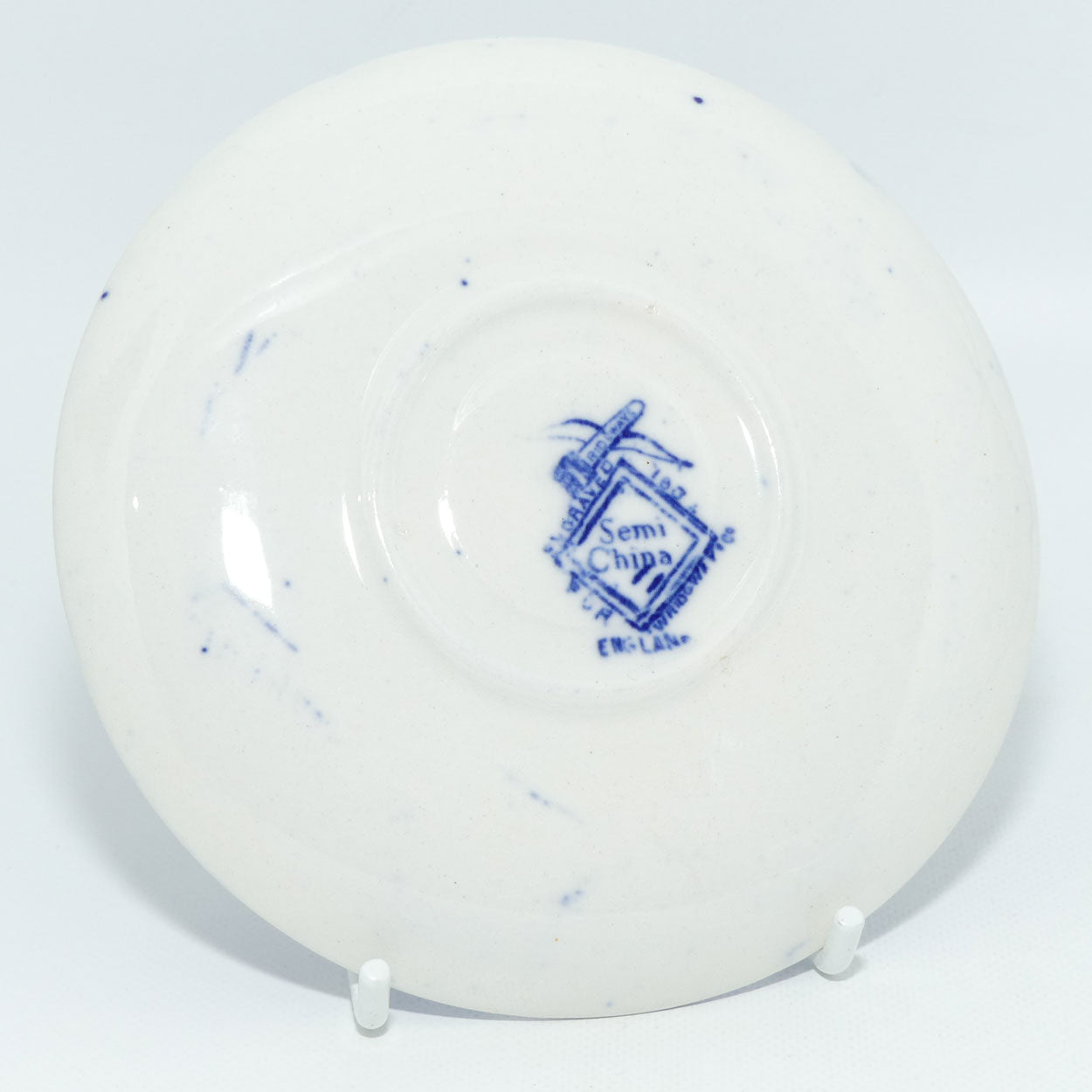 W Ridgways Semi China Old Willow pattern coffee duo