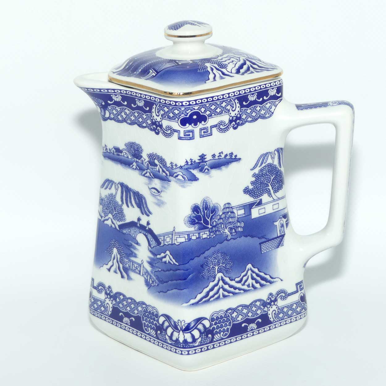 Wade Ringtons Limited Tea Merchants c.1997 Old Willow Pattern water pot