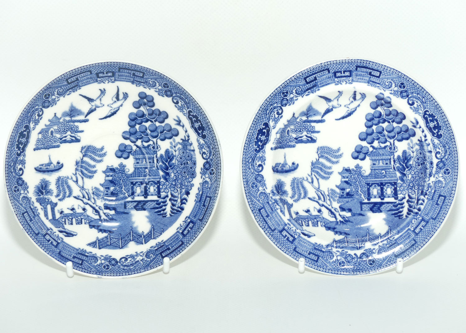 Wedgwood Old Willow pattern trio