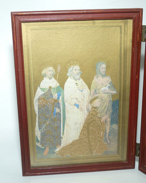 Vintage Folding Wilton Diptych | Religious