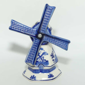 Delft Blue Handpainted | Windmill figure and Candle Holder